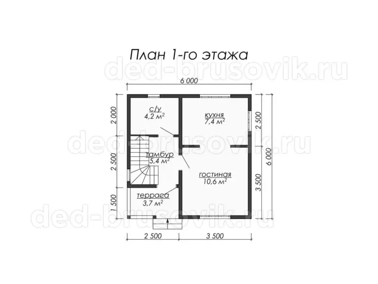 Дом из бруса ДБ-04