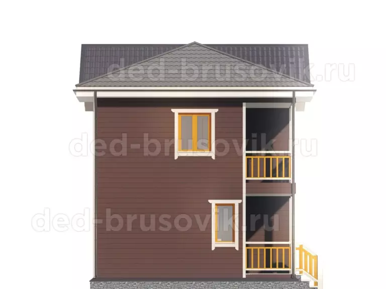 Дом из бруса ДБ-04