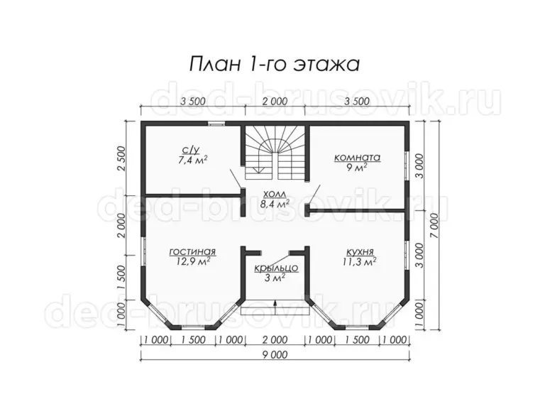 Дом из бруса ДБ-05