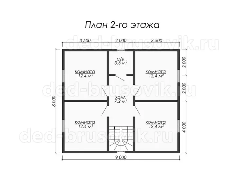 Дом из бруса ДБ-08