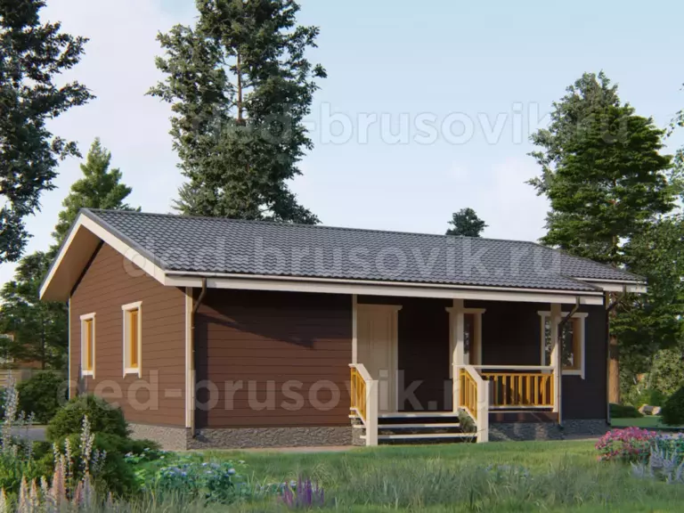 Дом из бруса ДБ-53