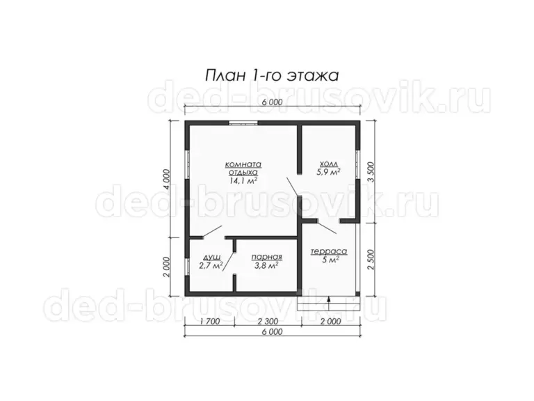 Баня из бруса ББ-09