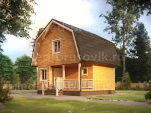 Баня из бруса ББ-54