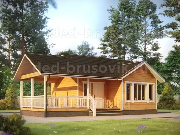 Баня из бруса ББ-65