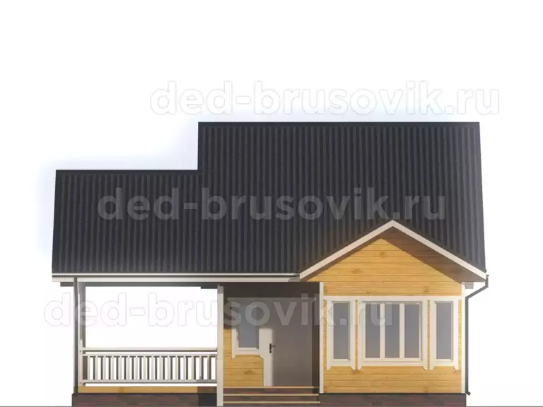Баня из бруса ББ-66