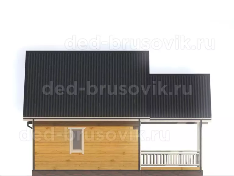 Баня из бруса ББ-66