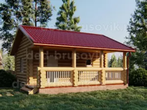 Баня из бревна БО-18