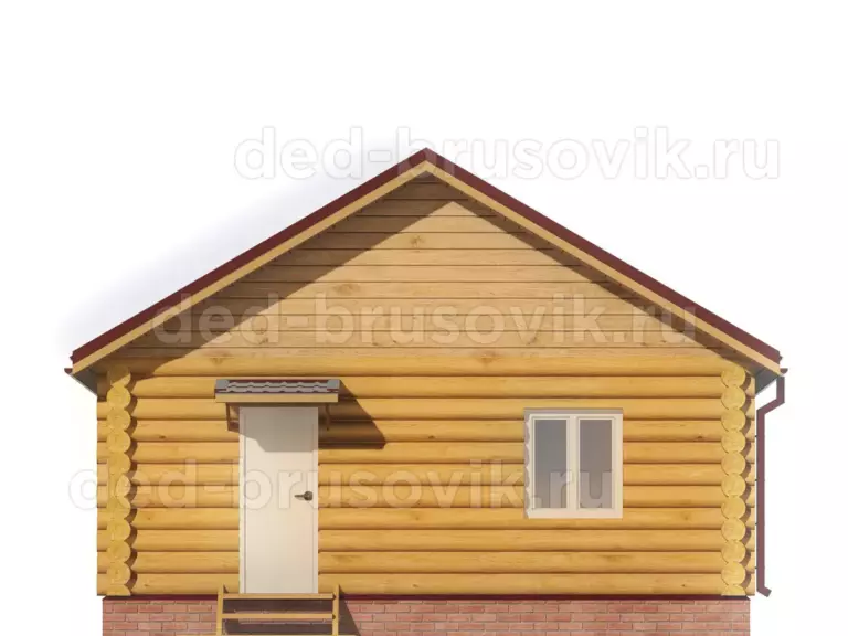 Баня из бревна БО-19