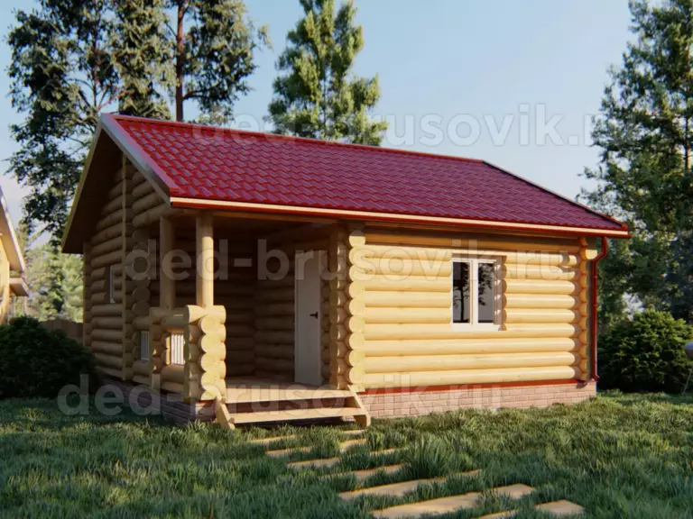 Баня из бревна БО-20