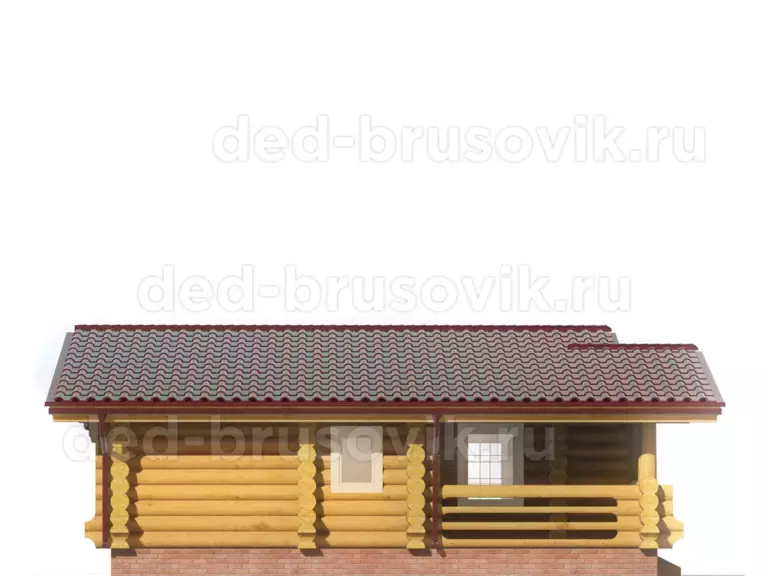 Баня из бревна БО-21